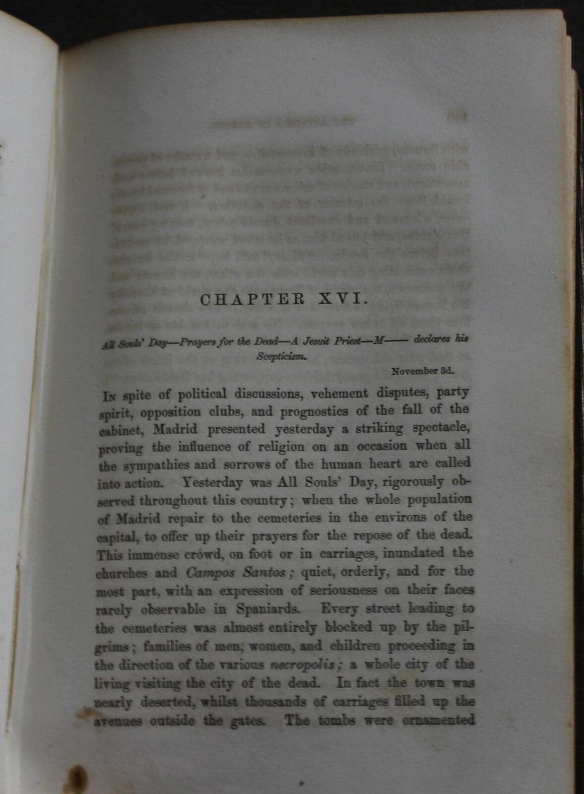 Rare Antique Old Book A German In Spain 1856 Madrid Journal Scarce Work Europe