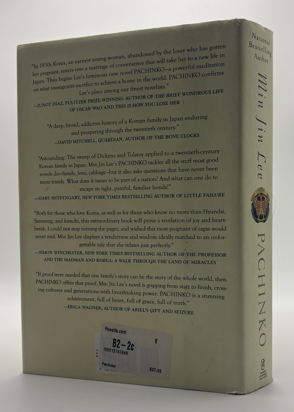 Pachinko Min Jin Lee HCDJ First Edition 1st Printing 2017