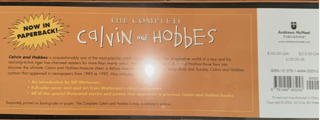 New And Sealed The Complete Calvin and Hobbes Paperback – Box set – SEALED