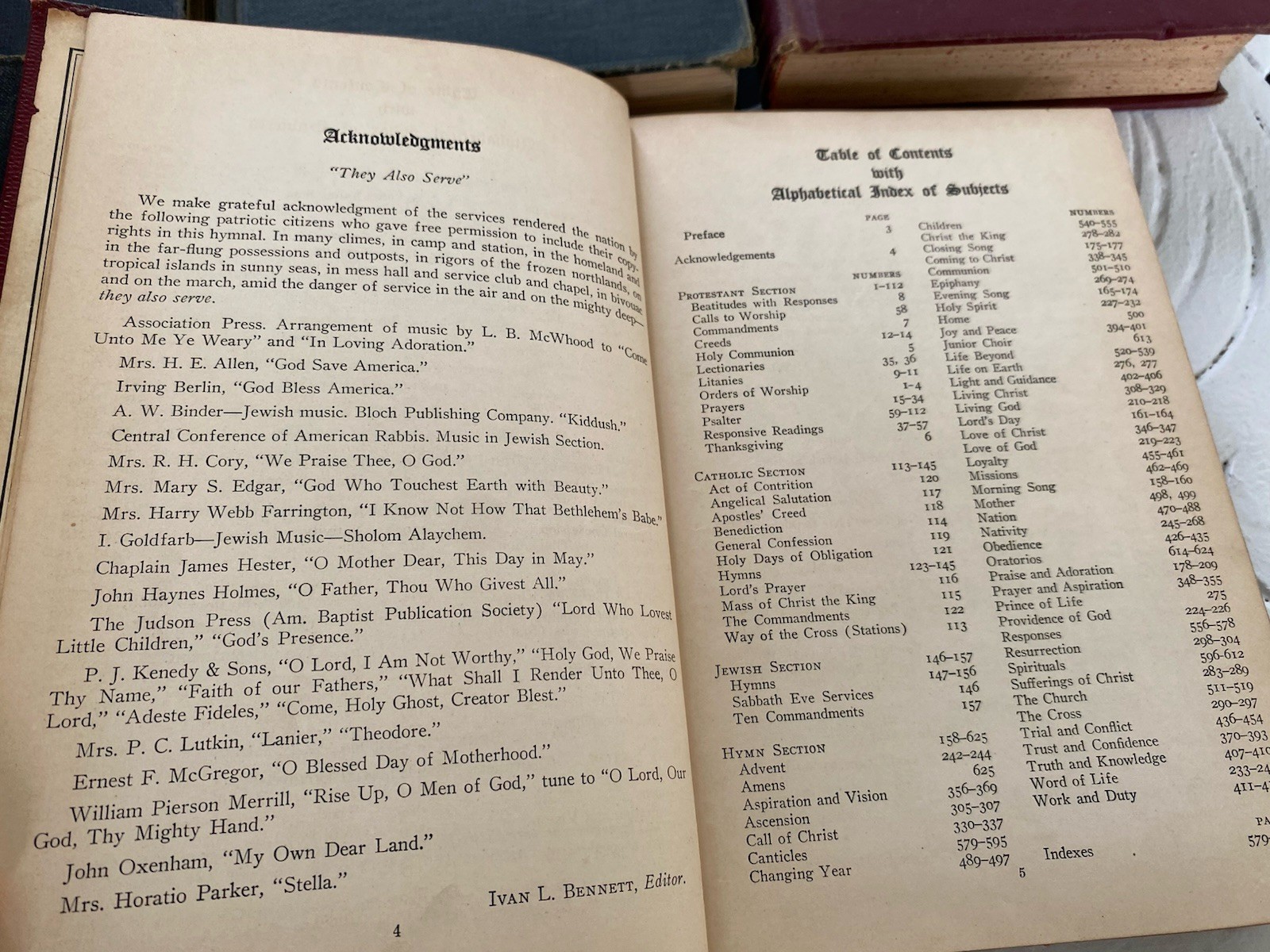 7 Vintage Hymn Hymnals Church Gospel Songs Army Navy Baptist Methodist Broadman