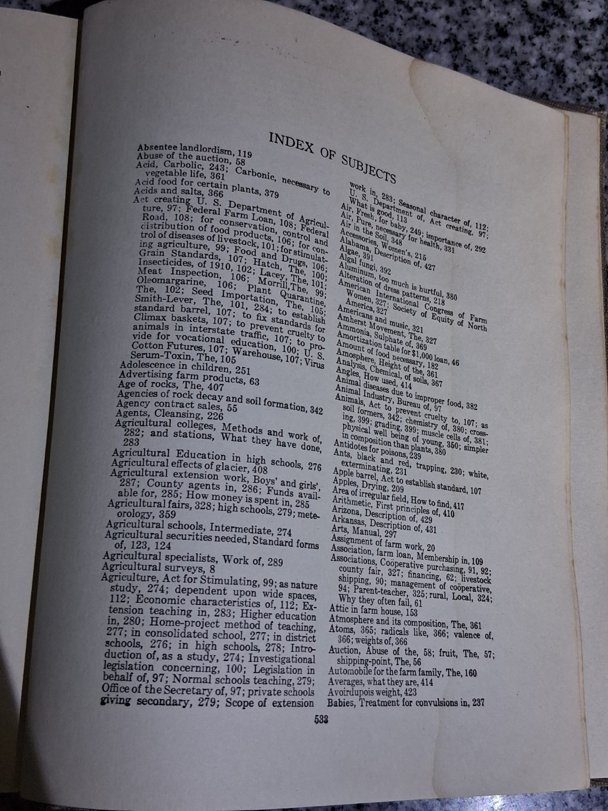 1919 Antique Agriculture Book “Farm Knowledge: Farm Management”