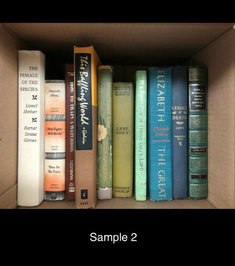 10 Vintage book lot of hardcover books assorted literature mixed authors – GOOD