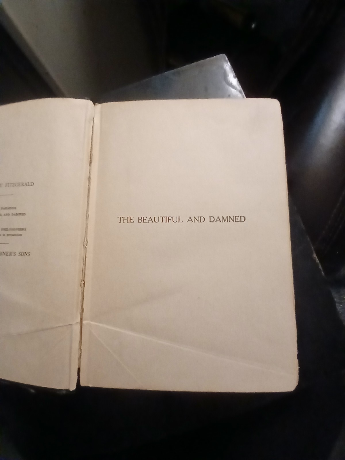 The Beautiful And Damned – F. Scott Fitzgerald – First Edition First Printing