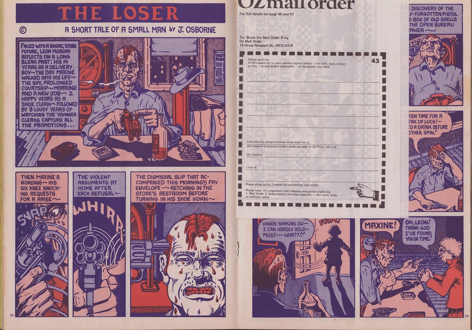 OZ Magazine No 43.July/August 1972 Bali:Hippy Paradise,Van Gough,Bowie,Lou Reed.