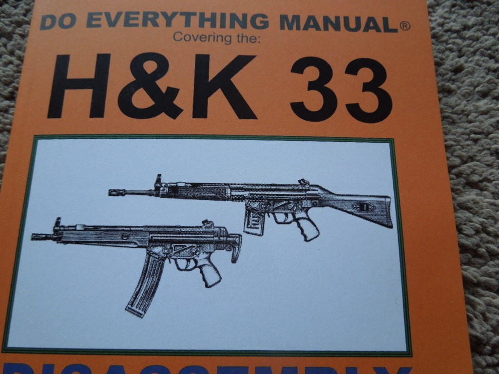 H&K 33 .223 or 5.56mm Rifle Collector Book  58 Pages