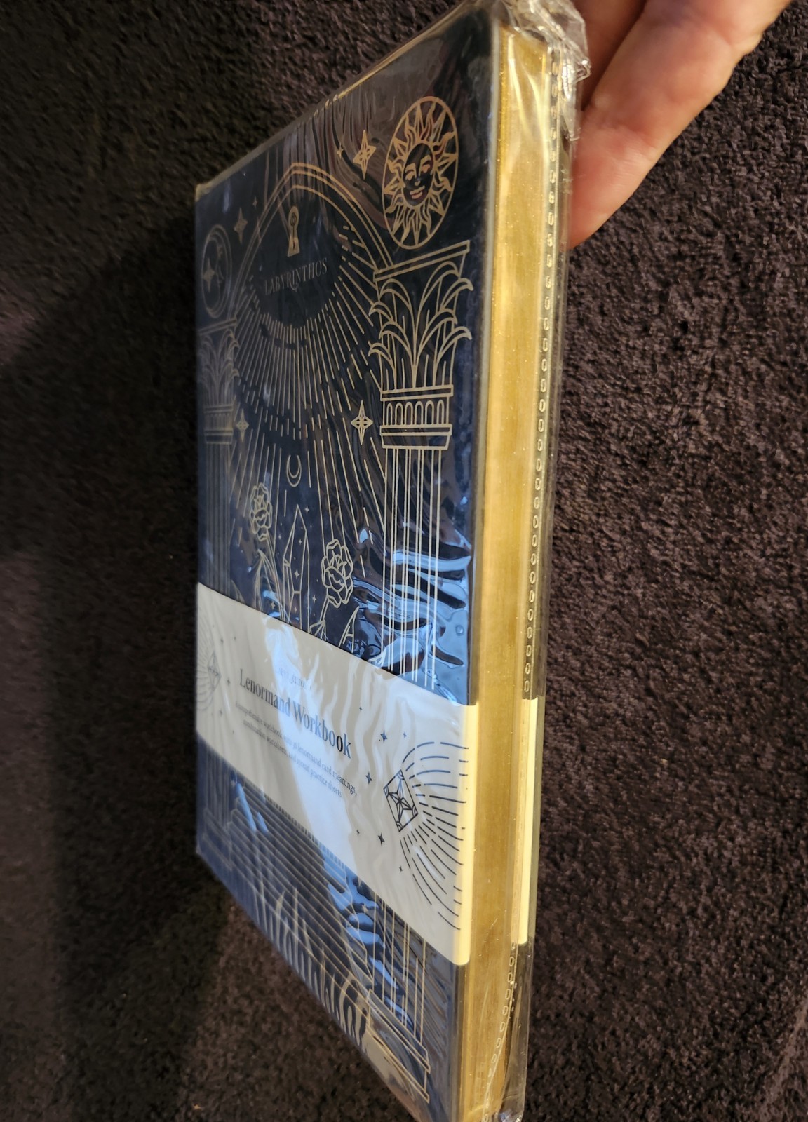 Lenormand Workbook Tina Gong Labyrinthos Gilt Edges Vegan Leather **SEALED