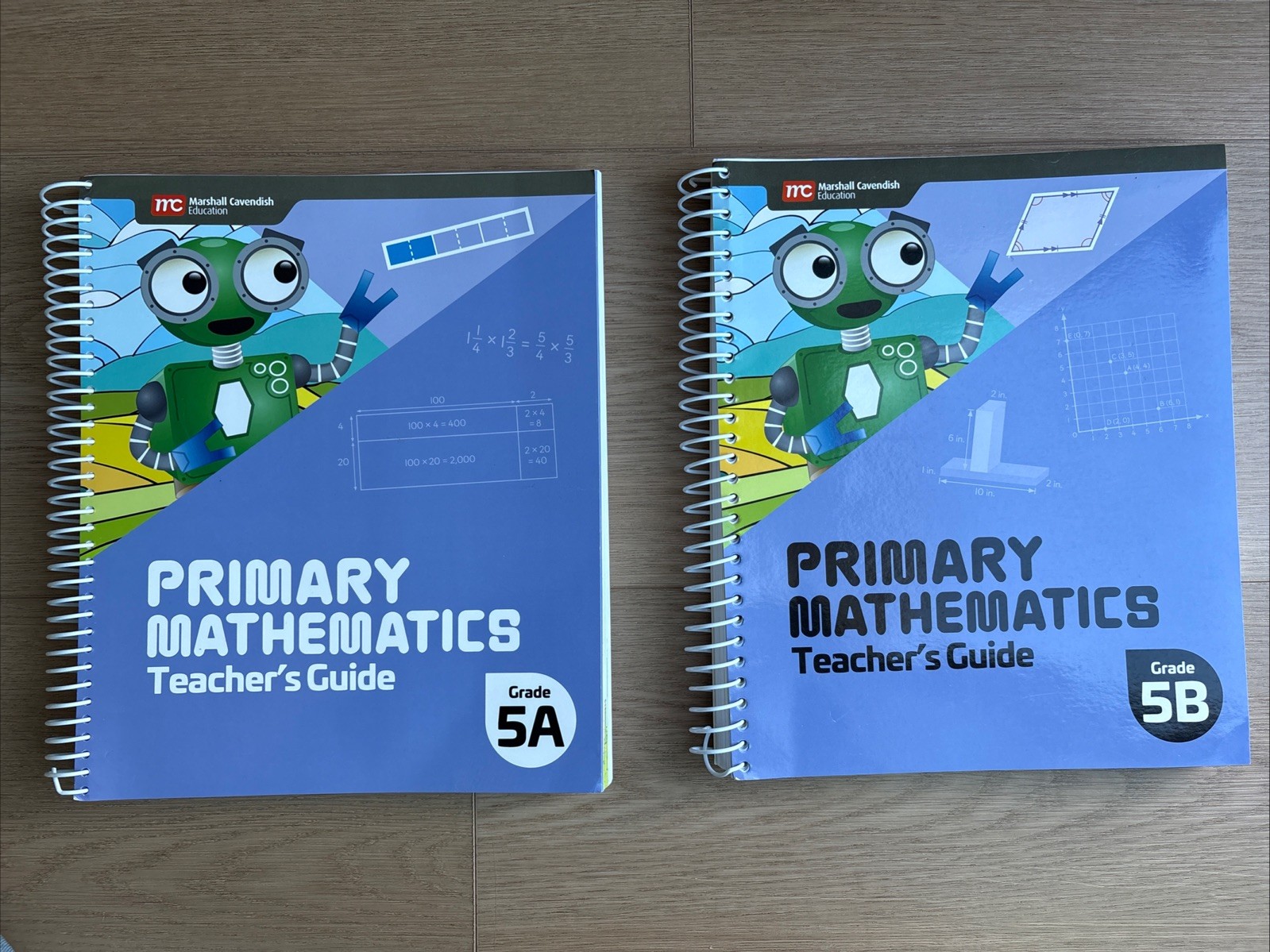 2022 Primary Mathematics Teacher’s Guide 5A & 5B Spiral Singapore Homeschool