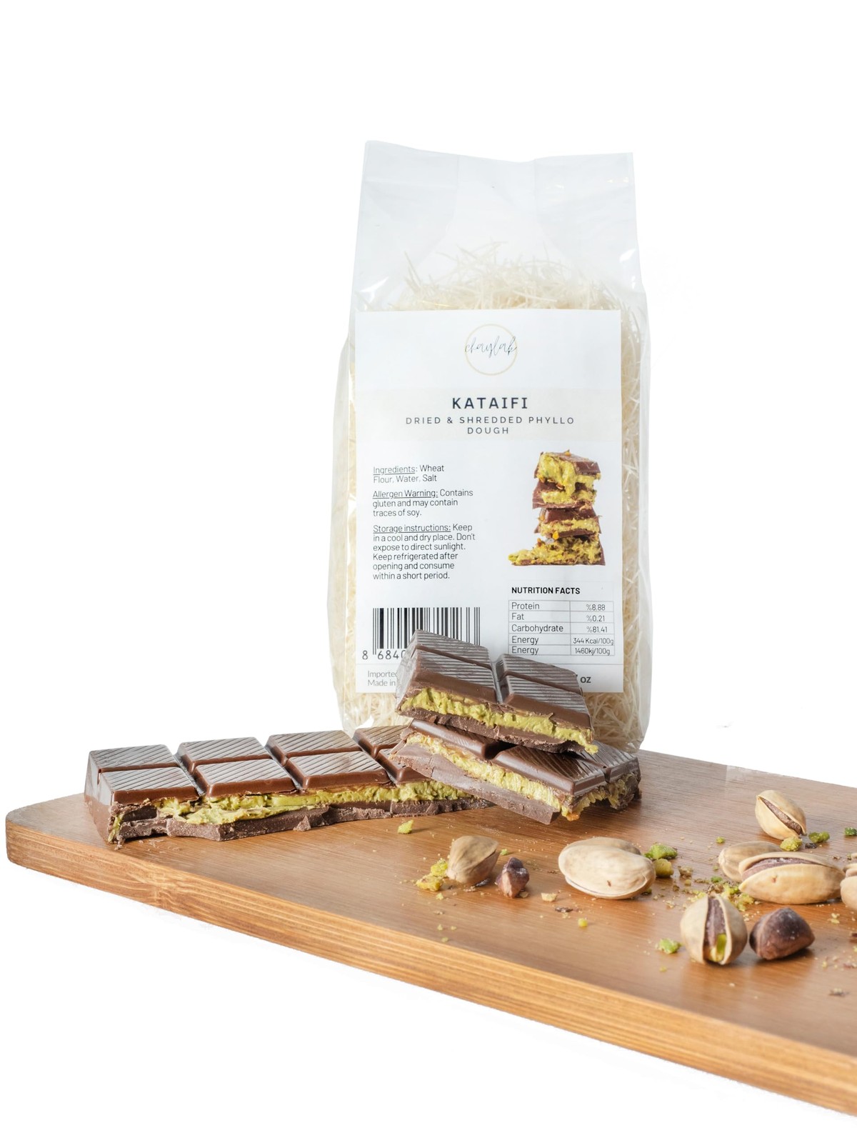 CHAYLAK Kataifi Shredded Fillo Dough, Dried & Phyllo Dough 3.5 oz