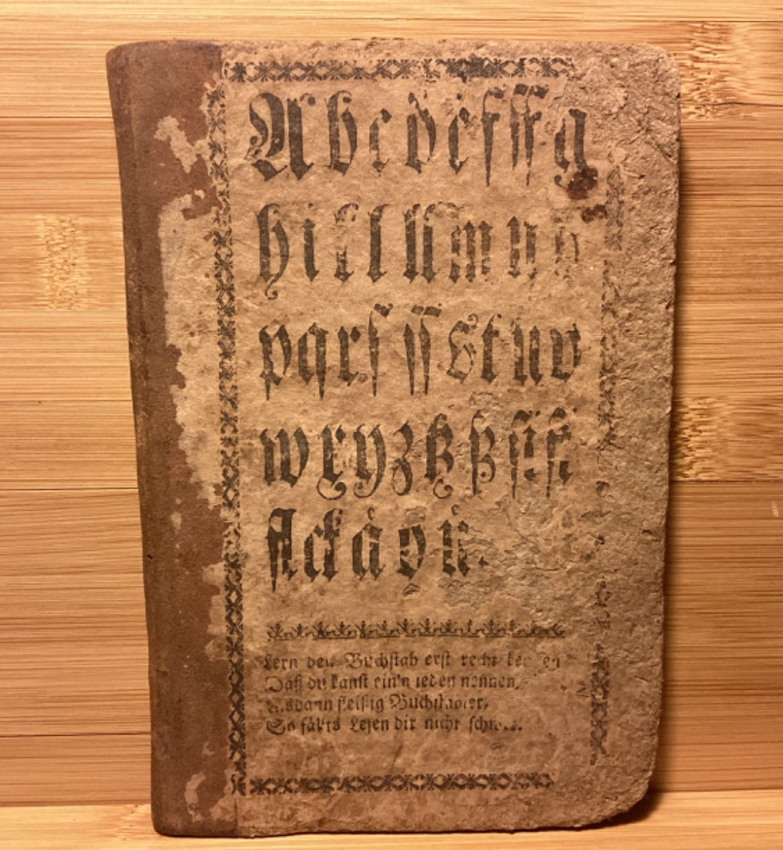 1816 Hoch-Deutsches Reformirtes ABC Und Namen Buchlein – Billmeyer Philadelphia