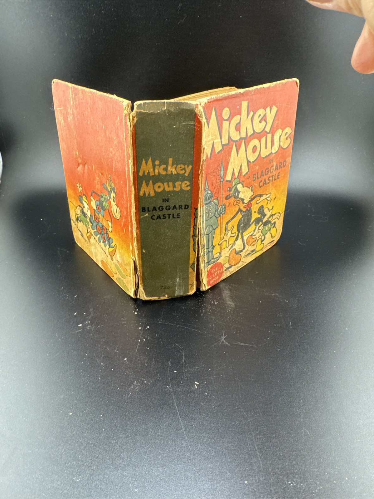1934 Big Little Book Mickey Mouse in Blaggard Castle #726, Very Good Condition