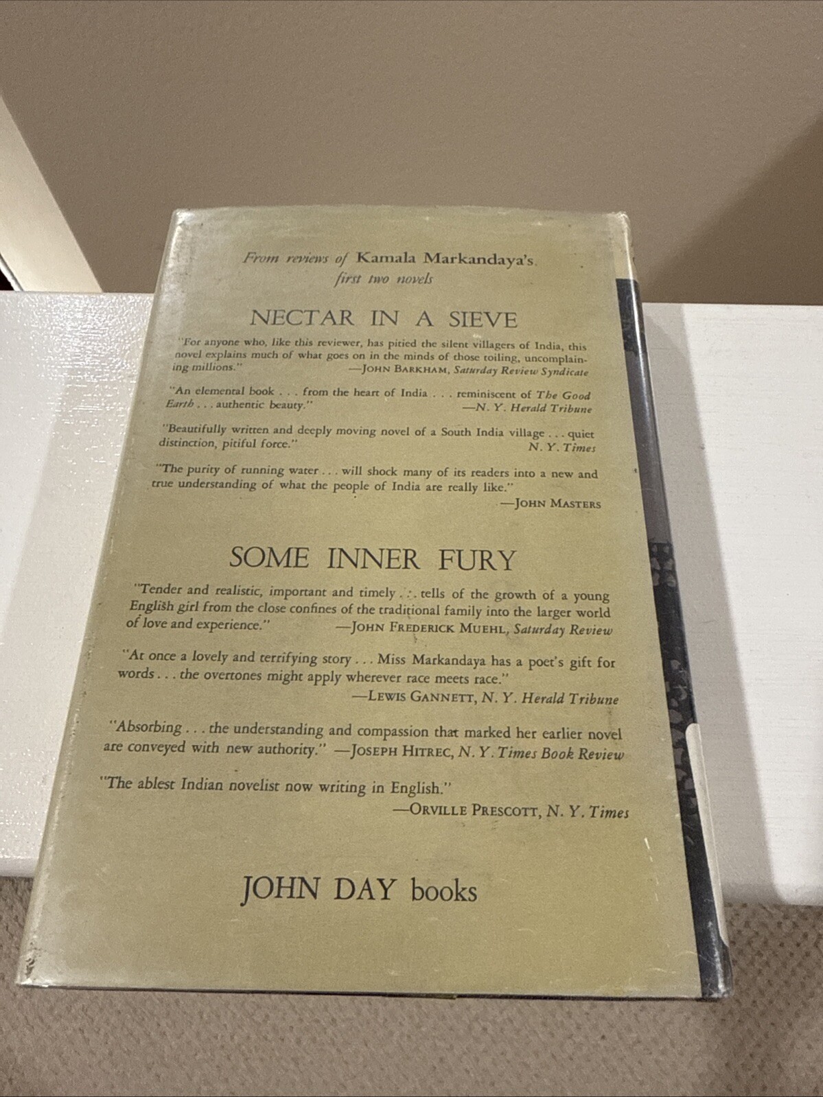 A Silence of Desire, Hardcover, 1960 Kamala Markandaya w/dust jacket Ex Library