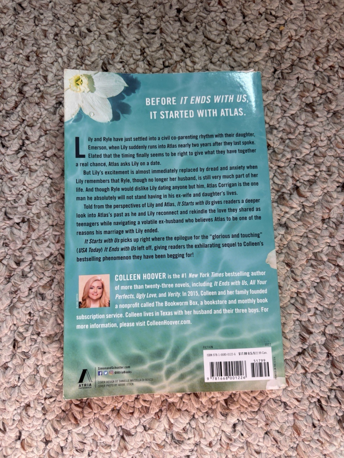 Colleen Hoover It Starts with Us (It Ends with Us Ser. 2) Paperback 2022