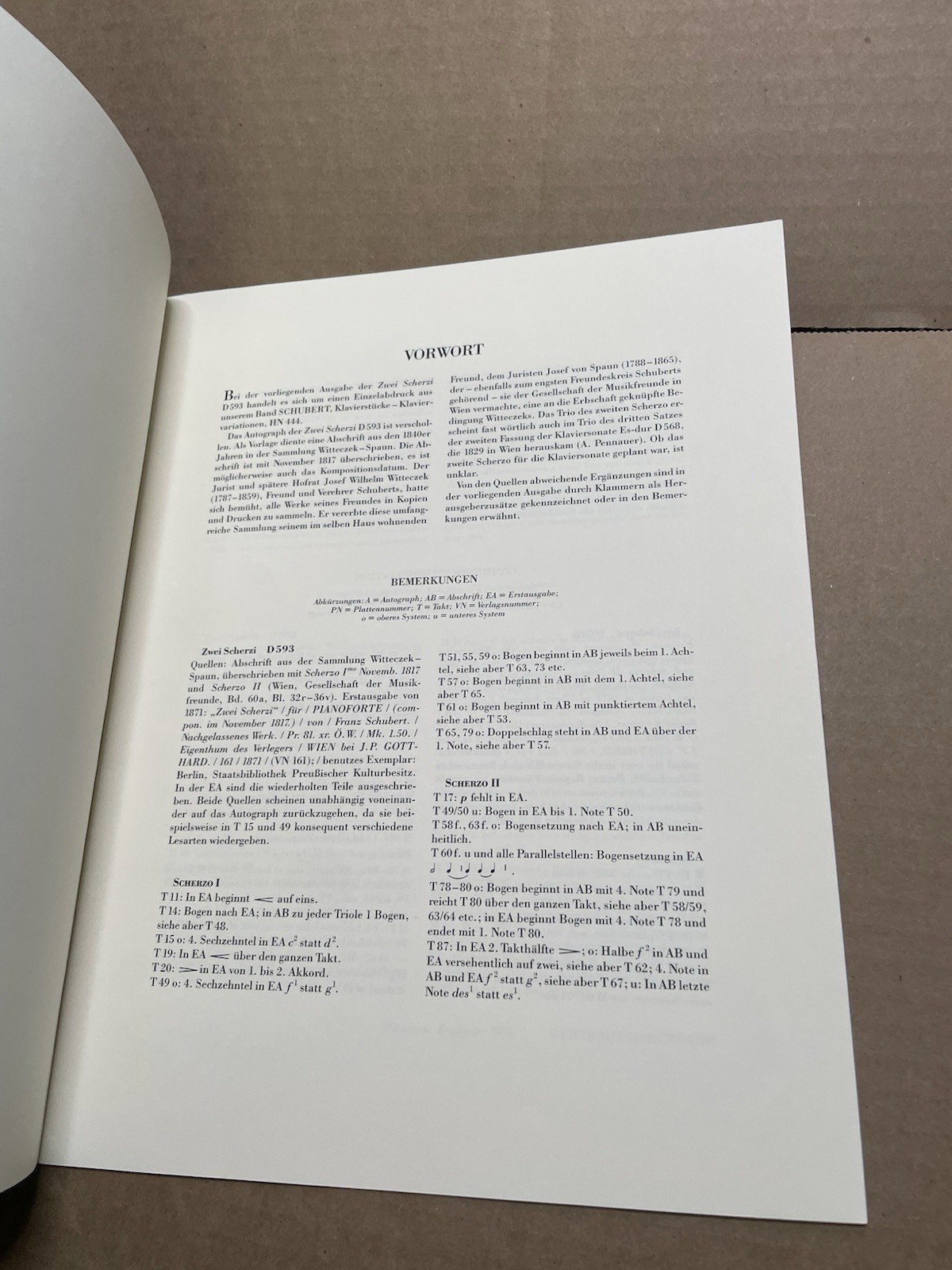 2 Scherzi B flat major and D flat major D 593 Franz Schubert Book [Softcover] Pi
