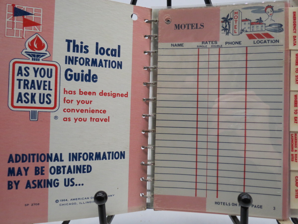 LOCAL INFORMATION GUIDE (AMERICAN OIL COMPANY) 1964 Sixth Edition