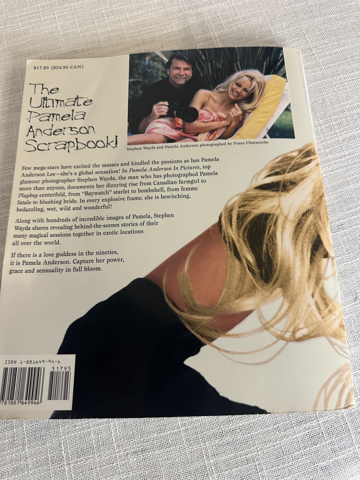 Pamela Anderson in Pictures -Paperback 1996 Photographs Stephen Wayda 159 pages