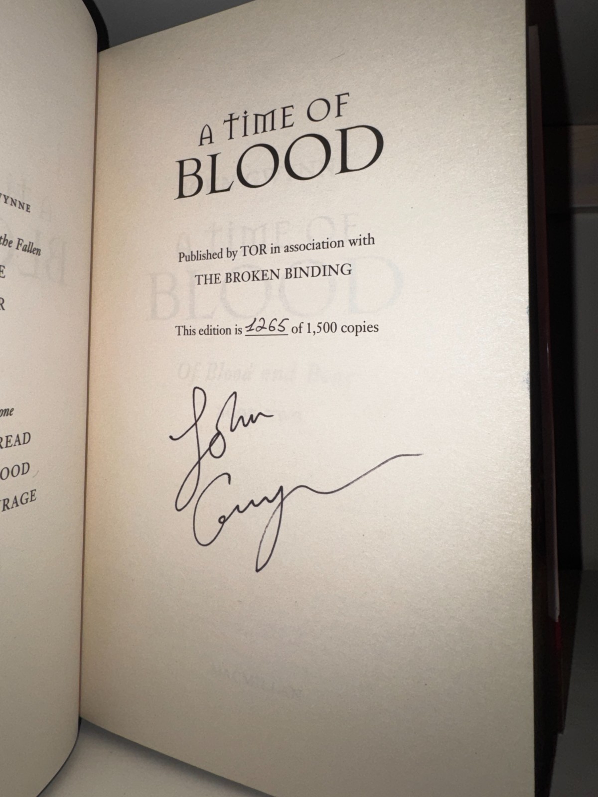 Of Blood & Bone Trilogy by John Gwynne✨ BROKEN BINDING,SIGNED,NUMBERED