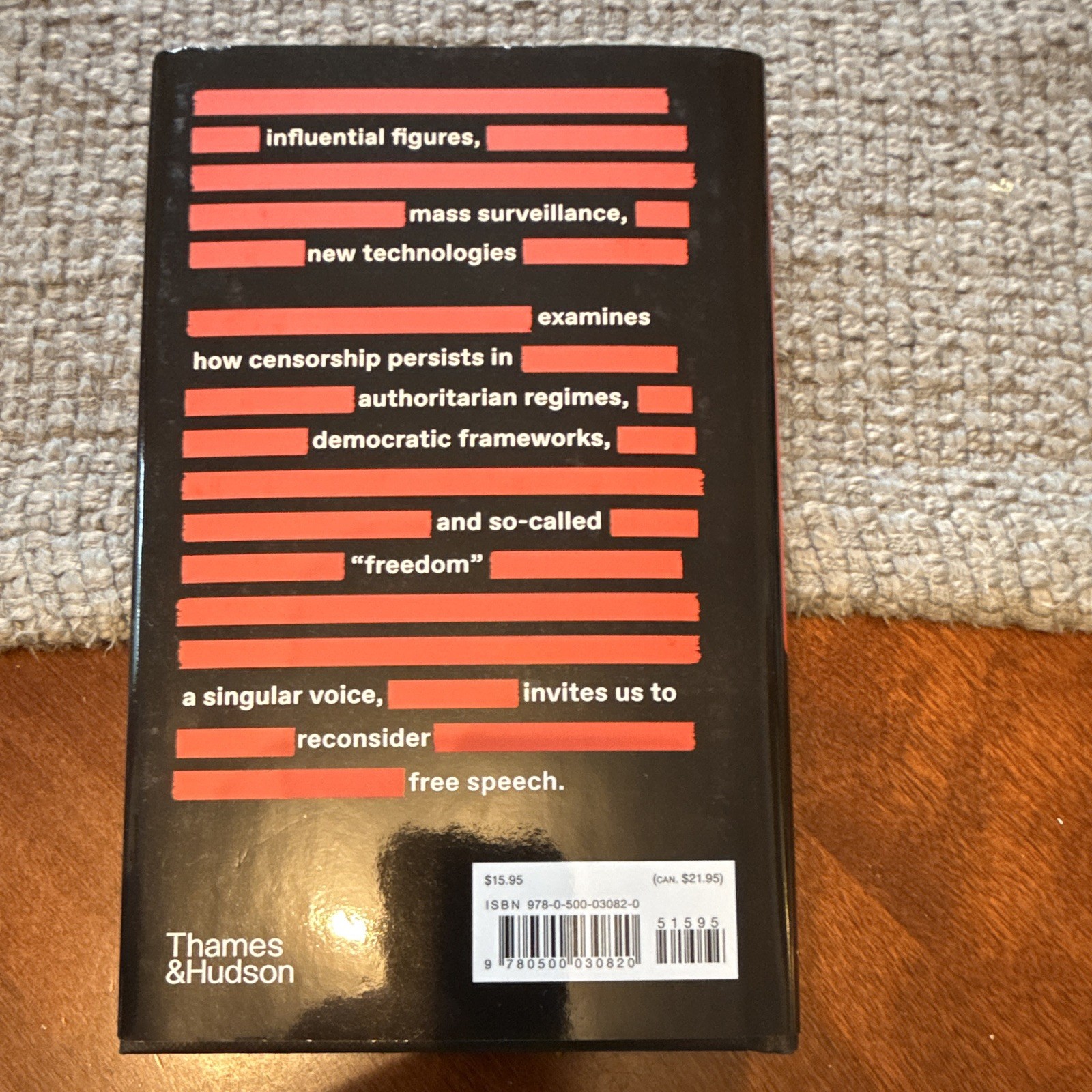 Thames & Hudson Ai Weiwei On Censorship Signed Hardcover 2026 by Ai Weiwei