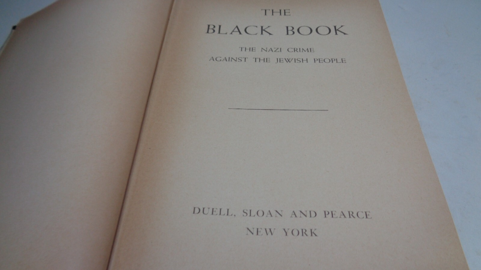 Very Rare 1946 The Black Book The Nazi Crime Against The Jewish People 560 Pages