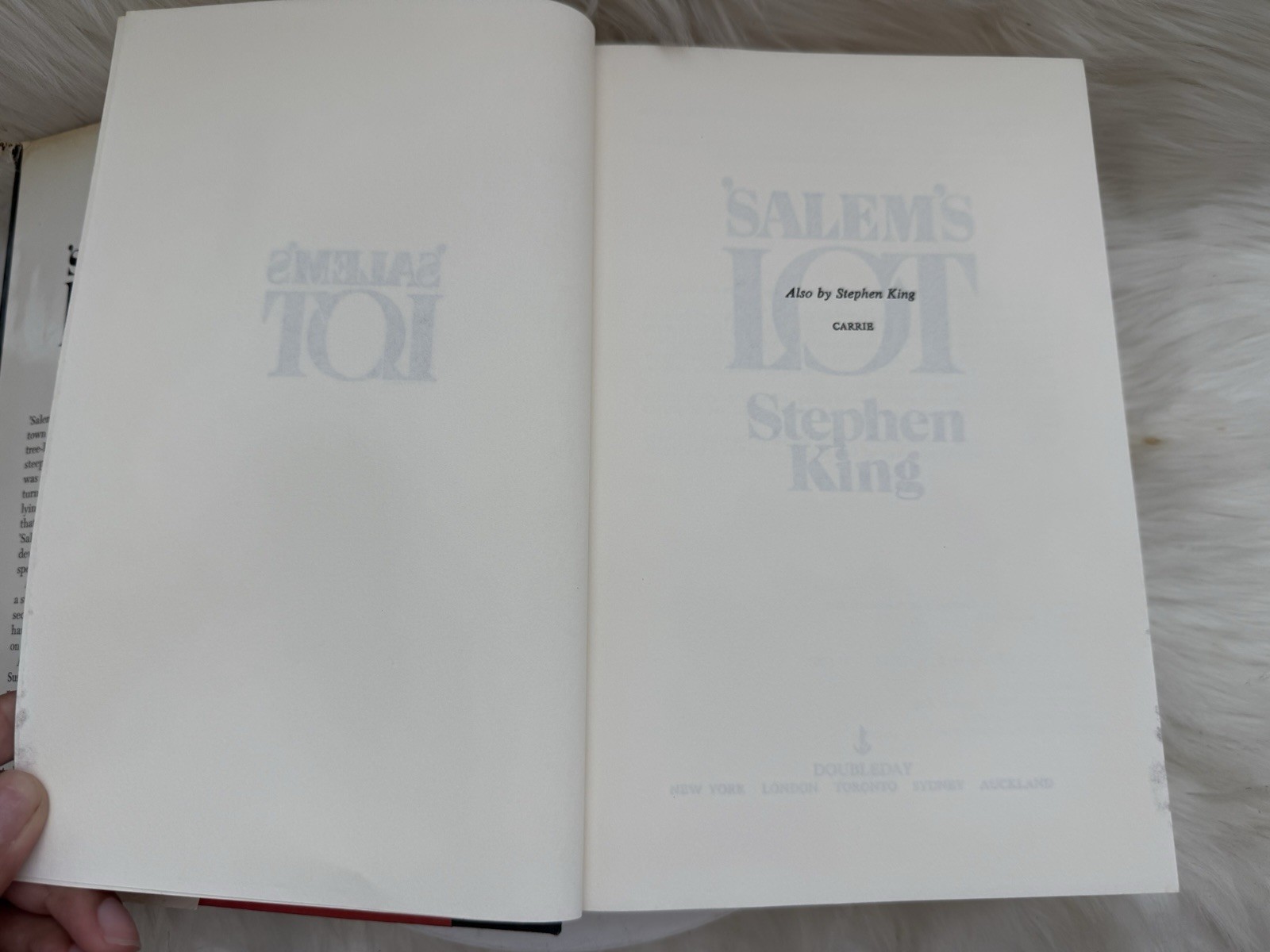 Vintage 1975 Stephen King Salem’s Lot Hardcover