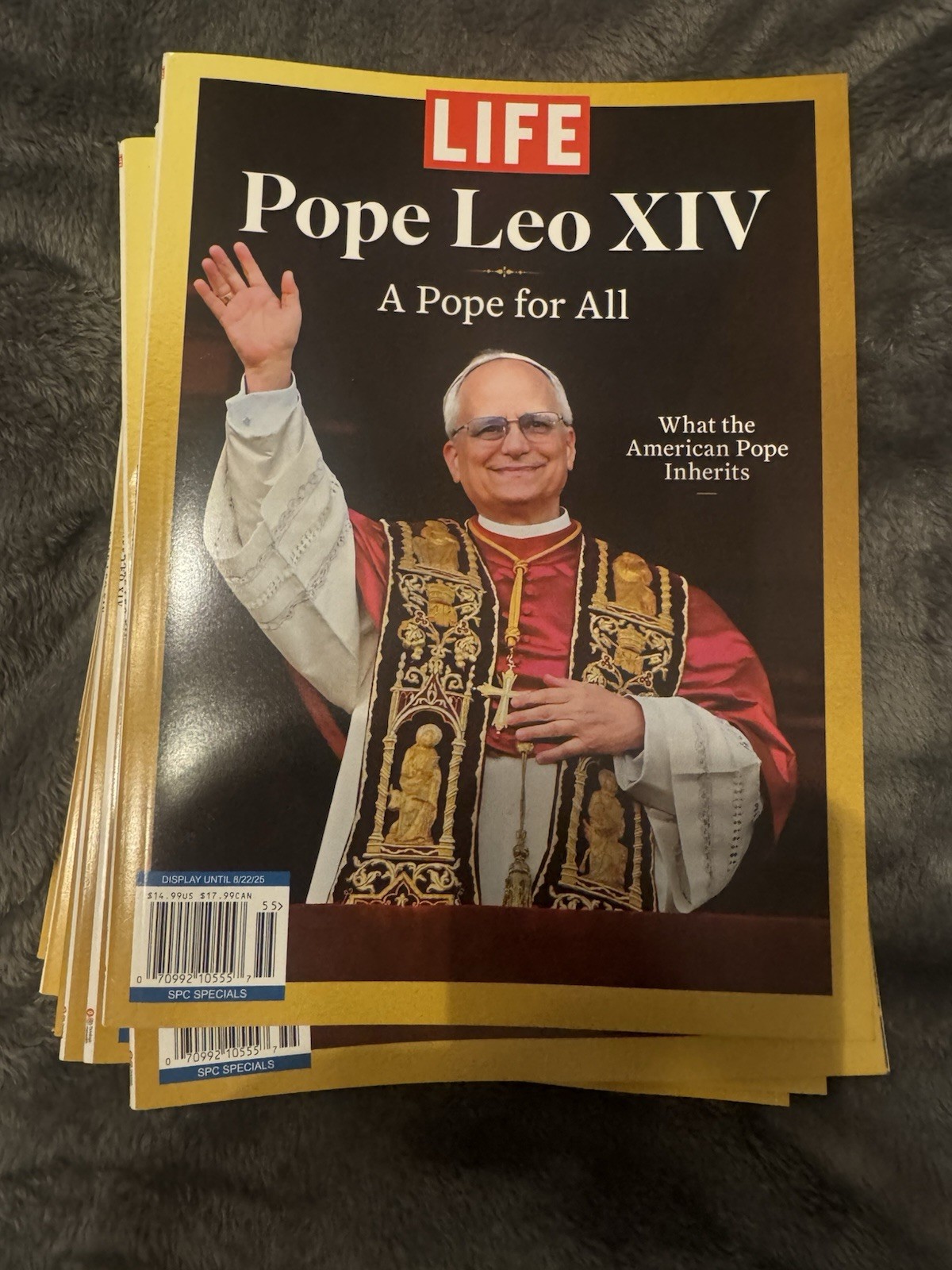 Pope Leo XIV Special Issue Edition LIFE Magazine A For All American Chicago Nova