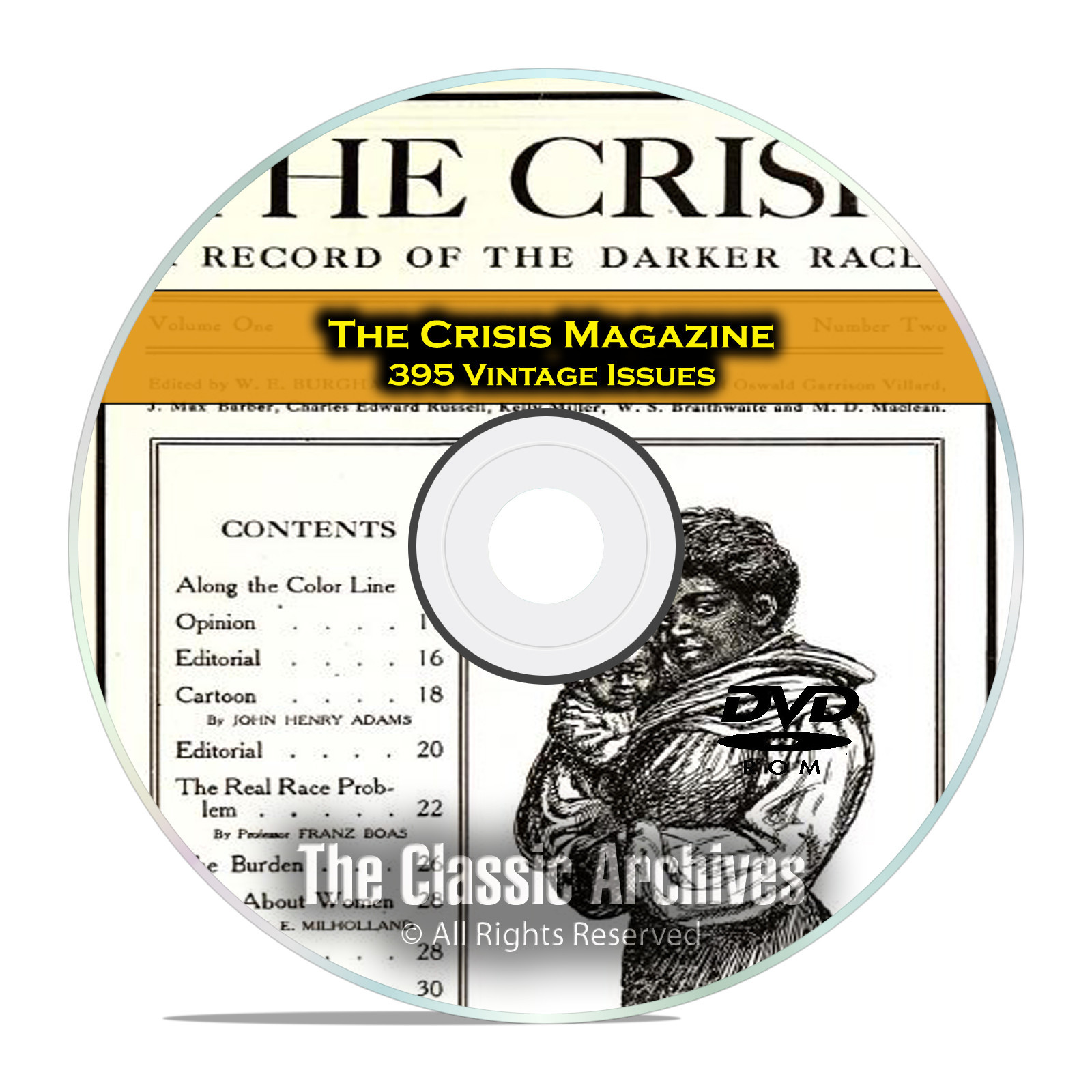 The Crisis Magazine, 395 Vintage Issues, 1910-1963 American Civil Rights DVD D09