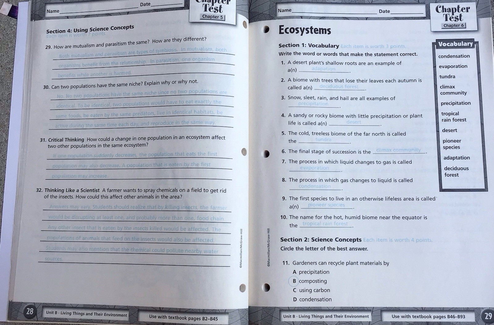 5th Grade 5 Science Teacher Edition Tests Resources Homeschool McGraw Set