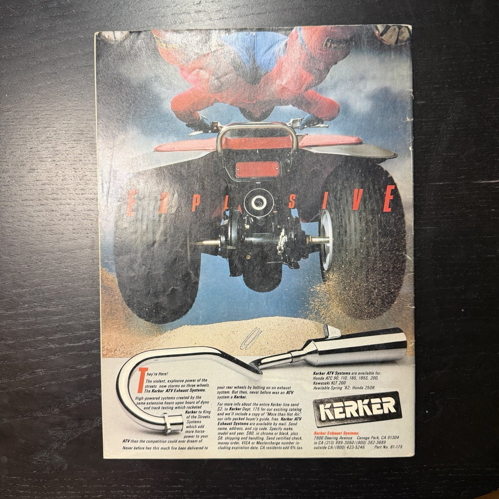 3 Wheeling Magazine May 1982 Honda Parker 400 Big Red Yamaha Sand Machines