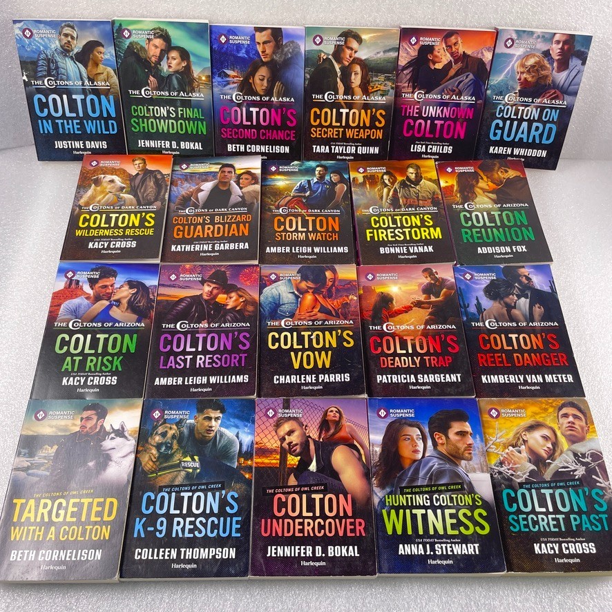 Harlequin Romantic Suspense Book Lot 21 The Coltons Series Tara Taylor Quinn
