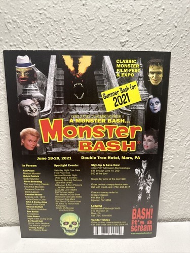 Monster Bash Magazine #40 Monsters Of Wizard Of Oz 2020 Horror Sci Fi
