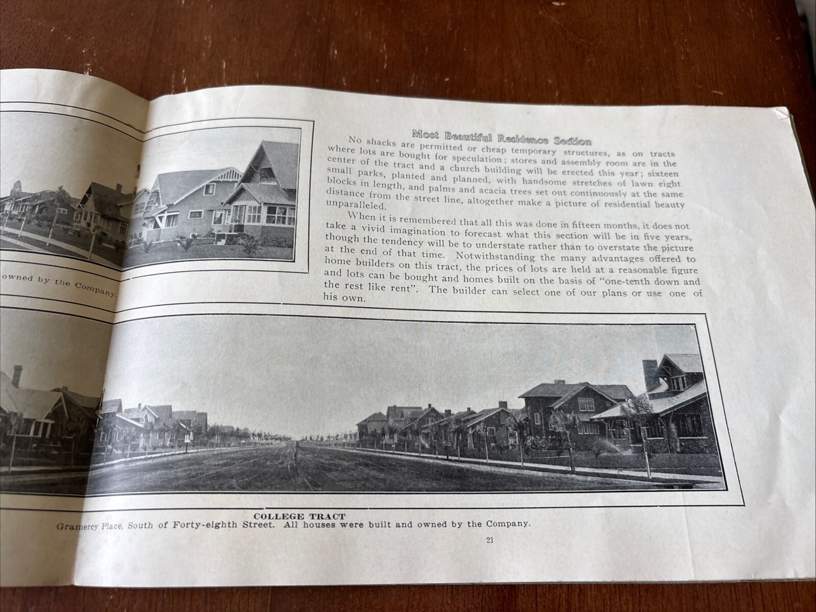 1909 Bungalows & Cottages VERY RARE! Los Angeles Investment Co. Booklet