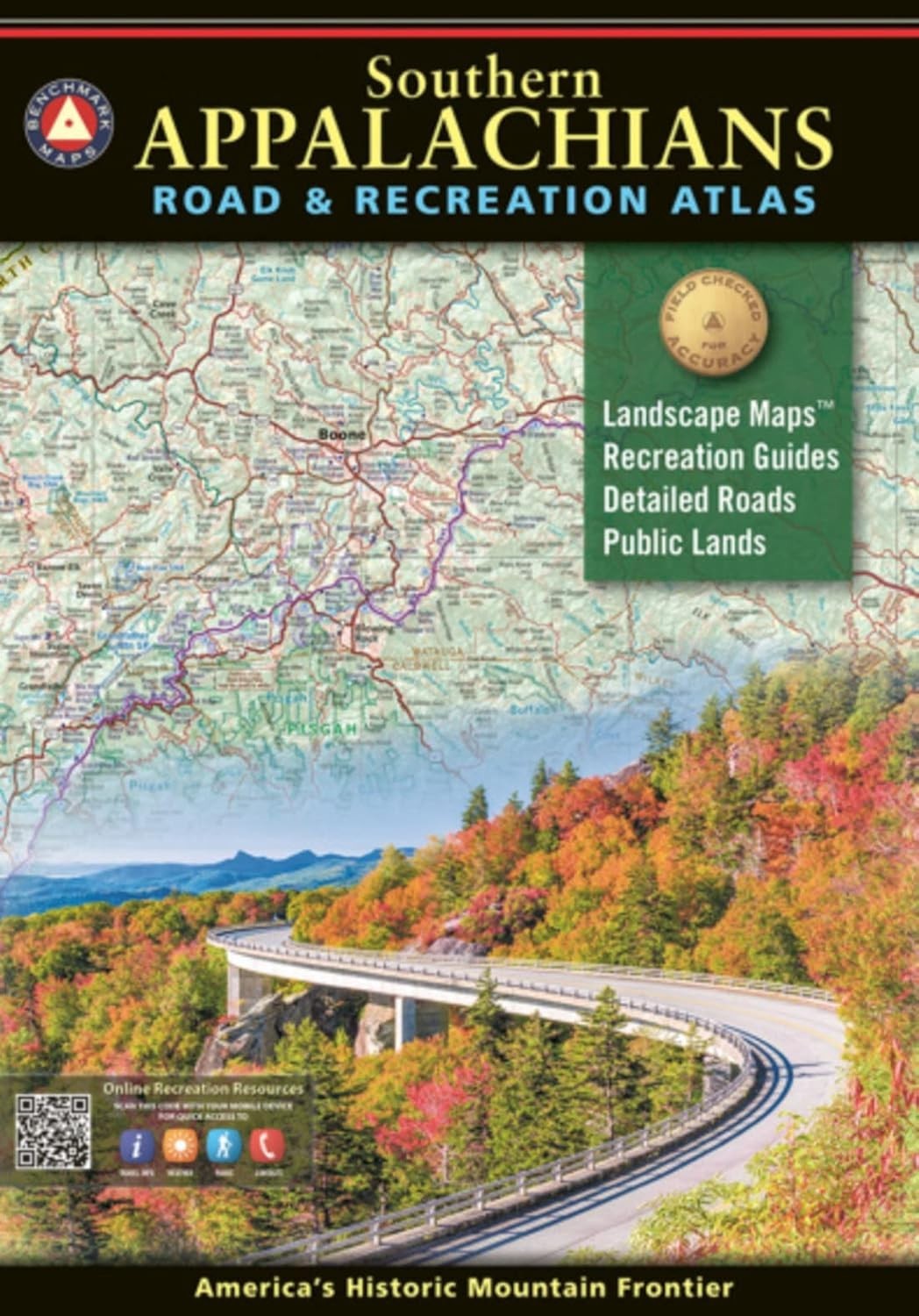 Southern Appalachians Road & Recreation Atlas, by Benchmark Maps, 2020, 1st ed