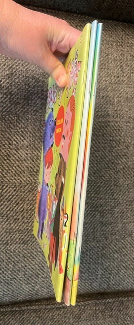 3 Vintage Playmore Coloring Books Lot NOS unused Wizard of Oz, Pied Piper more