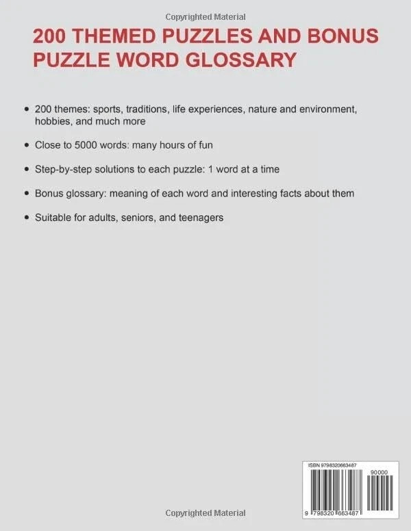 Big Book of Word Search – 5000 New Words: Relaxing Word Search Puzzle Book for A