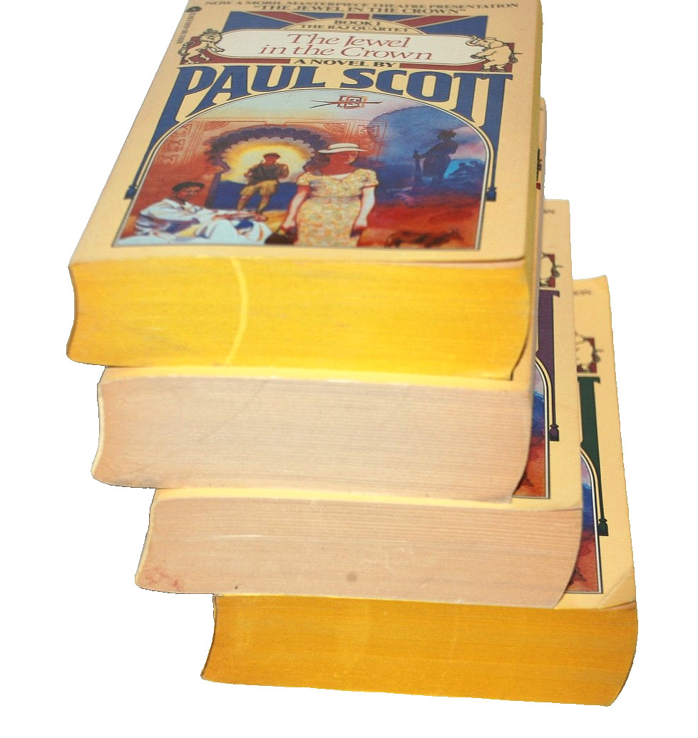 PAUL SCOTT The Raj Quartet AVON Books First Printing 1979 Paperback Set of 4