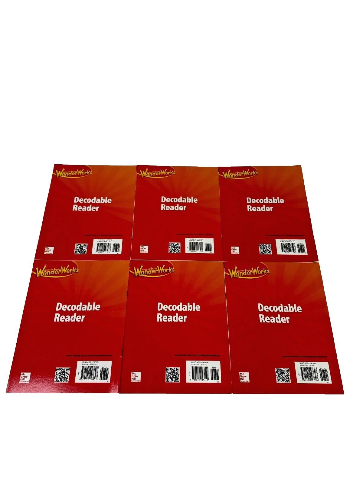 Reading WonderWorks Decodable Reader Grade 1 (First) Units 1-6 Paperback NEW!