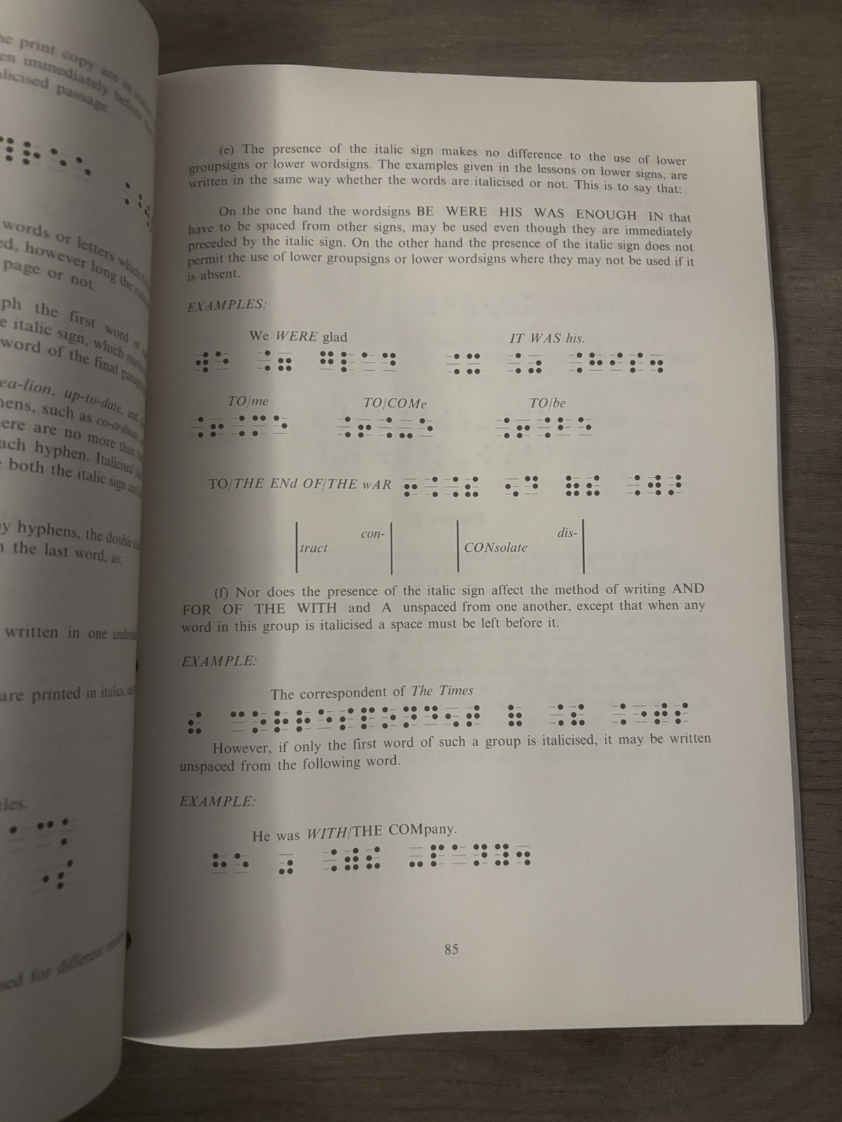 BRAILLE PRIMER WITH EXERCISES EDITION 1992 RARE RNBIB