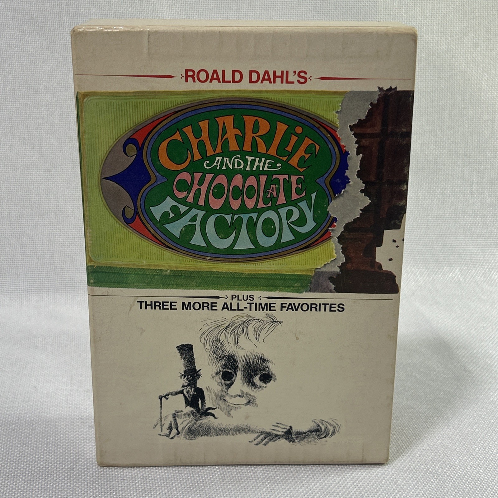 Roald Dahl 4 Illustrated PB Box Set 1st Skylark Charlie Factory +3 Slipcase