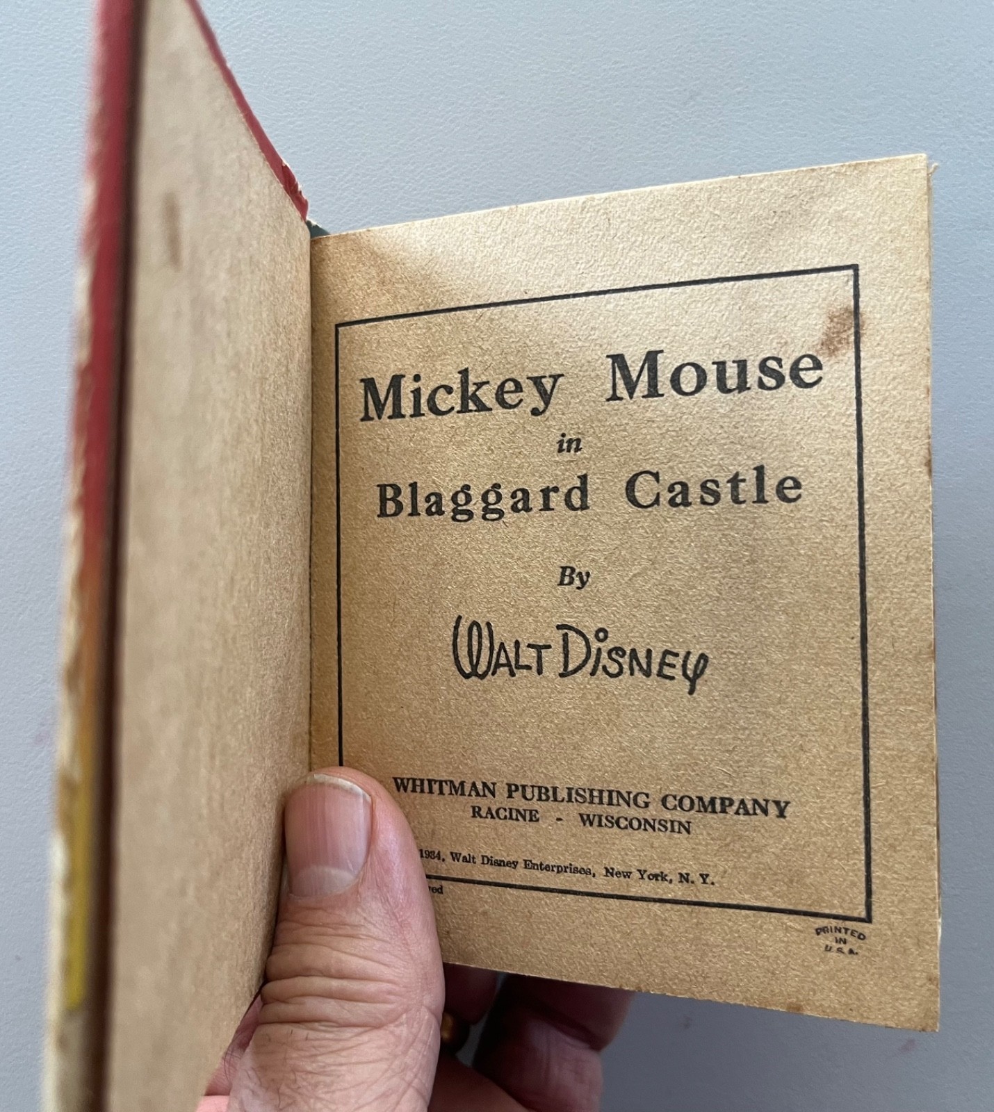 Disney’s Mickey Mouse in Blaggard Castle, Big Little Book #726, 1934 Very Good+