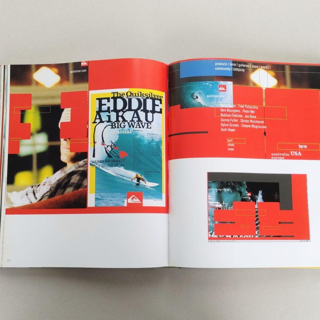 David Carson Graphic Design Collection Book 2003 480 pages From Japan used