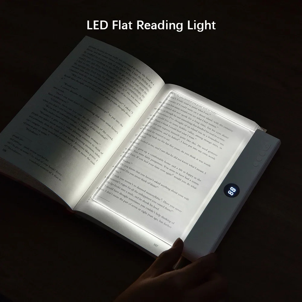 LED Book Reading Light & Night Light 2-in-1 | USB Rechargeable | 3 Color Modes
