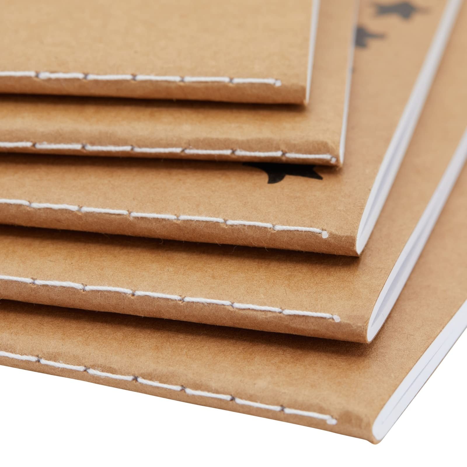 Inspirational Notebooks Set – 8 Pack A5 (5.8 x 8.3 in) Kraft Paper Lined – Bu…
