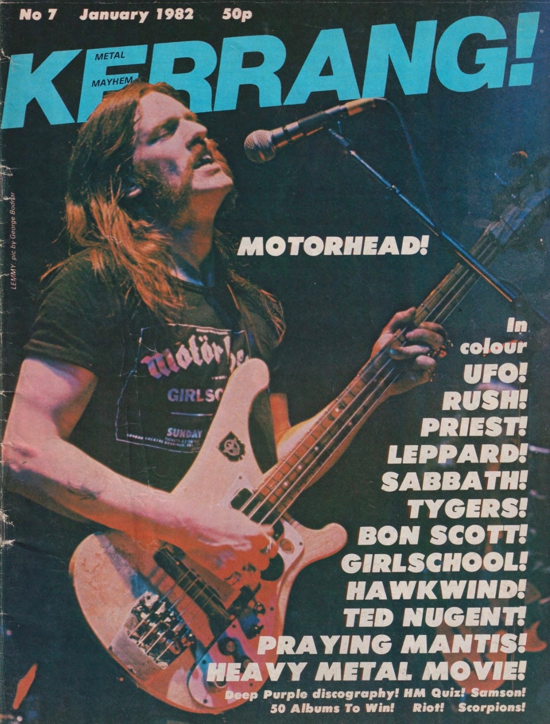KERRANG magazines #1-40 complete 1981-1983 on USB, and 100+ 80s Hit Parader mags