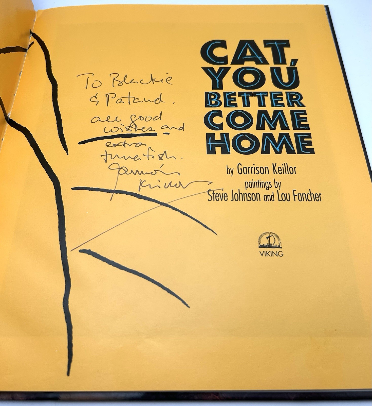 Signed By Author-Cat, You Better Come Home – By Garrison Keillor With Cassette