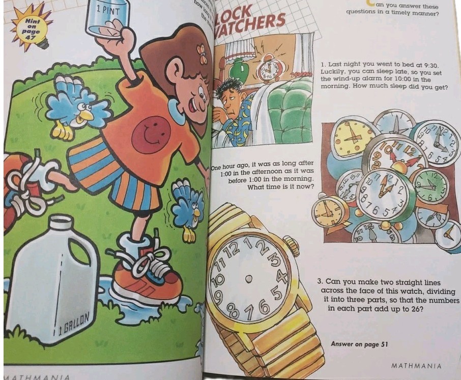 Vtg 1999 Mathmania Puzzlemania Highlights Activity Books Lot Of 5 Clean