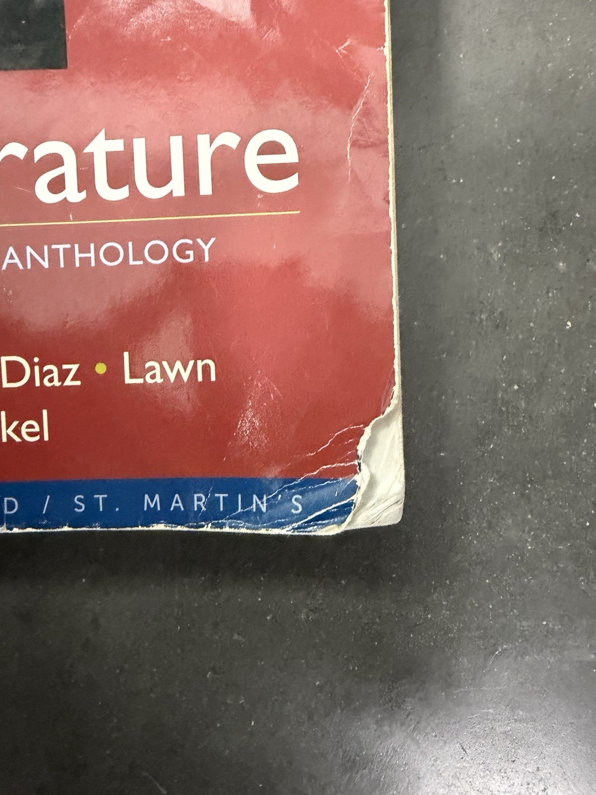 Literature: A Portable Anthology, Gardner, Janet,Diaz, Joanne,Lawn, Beverly,Ridl