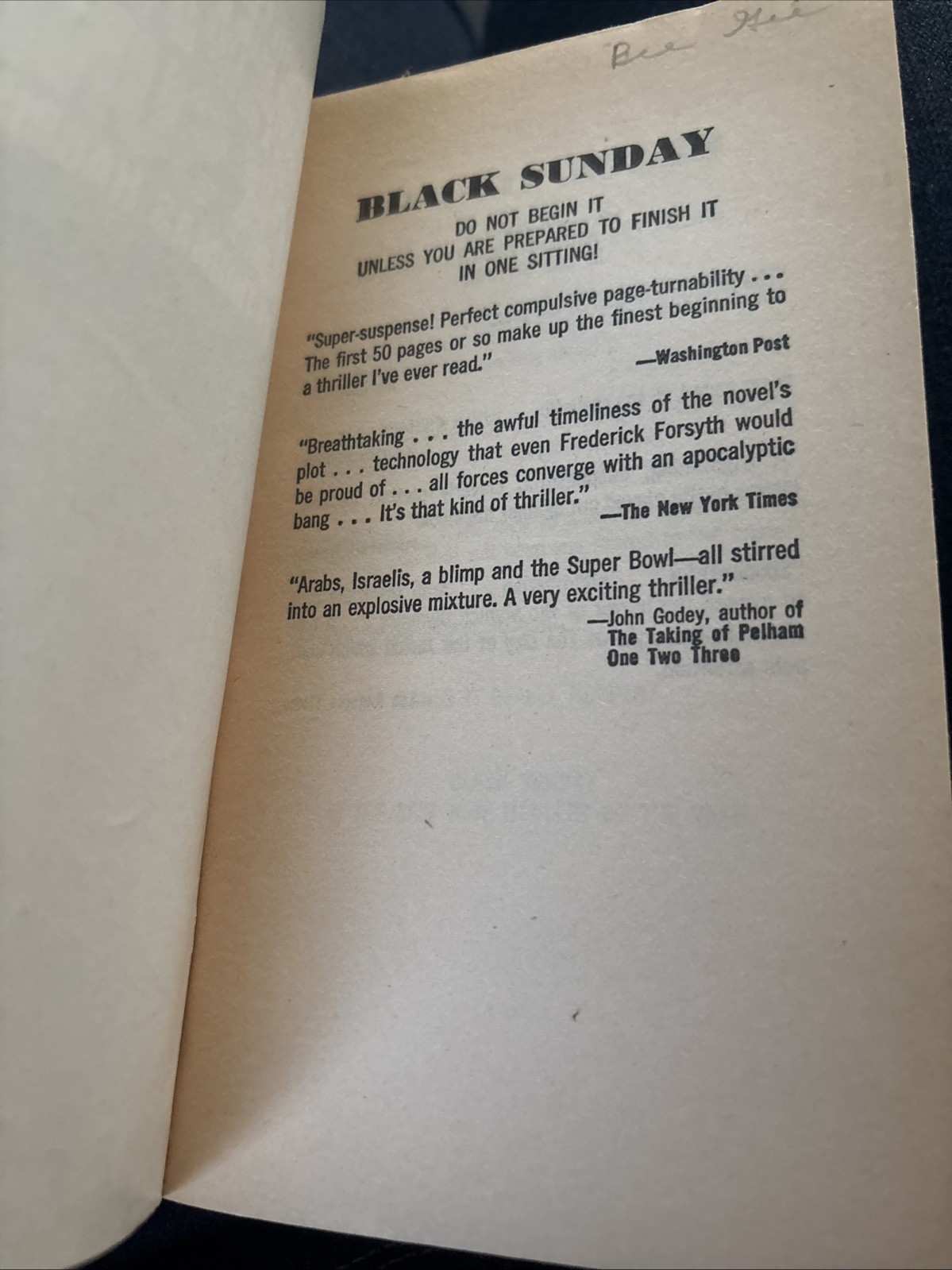 Black Sunday by Thomas Harris | 1977, Bantam | Vintage Thriller, Movie Tie-In
