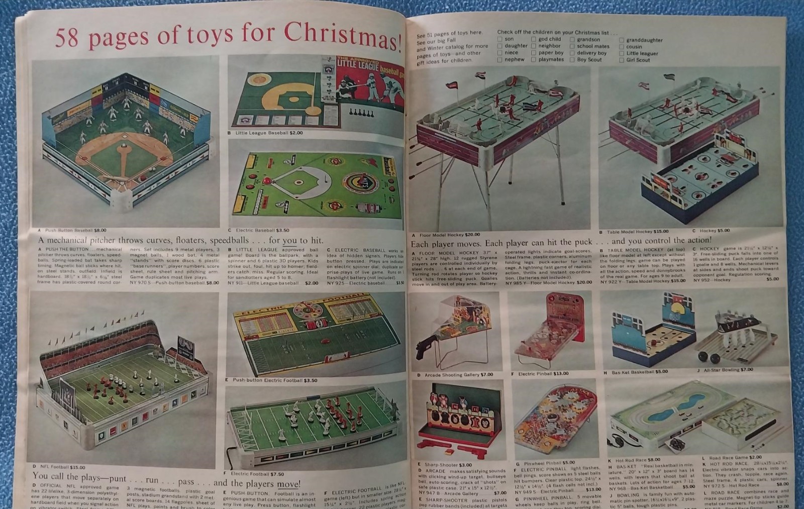 1964 Popular Club Plan Christmas Catalog – 58 pages of toys – clothes housewares