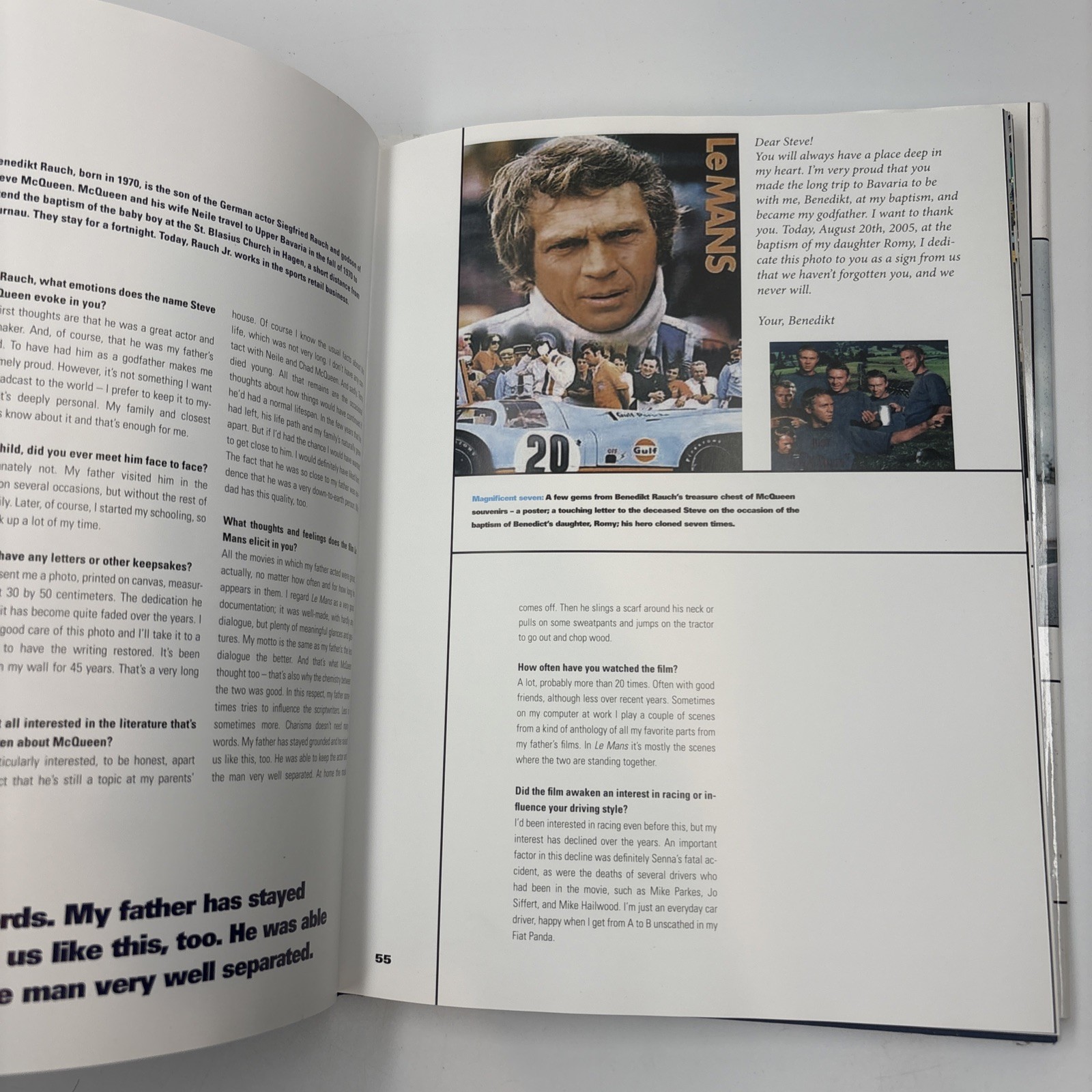 Our Le Mans Steve McQueen Siegfried Rauch Porsche Museum Book Hans Hamer HC VG