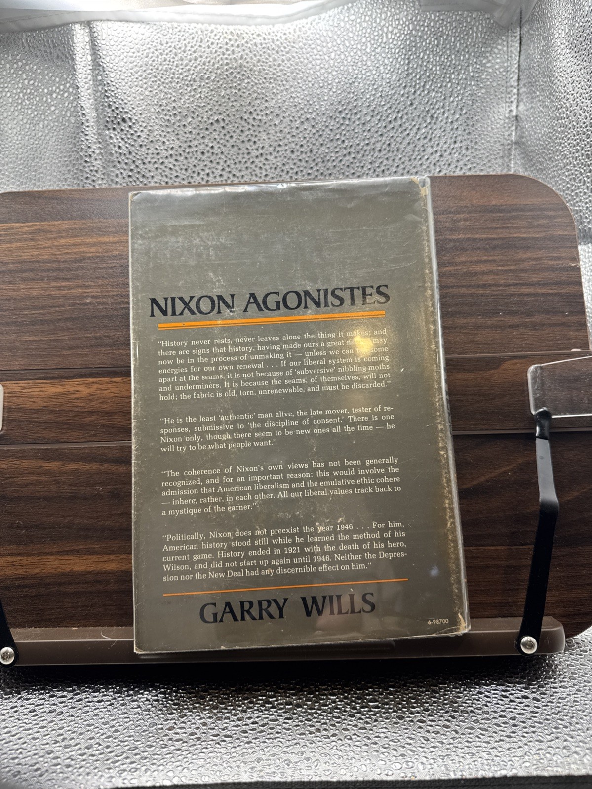 Nixon Agonistes Garry Wills 1st Edition HC DJ 1970 Political Biography Book