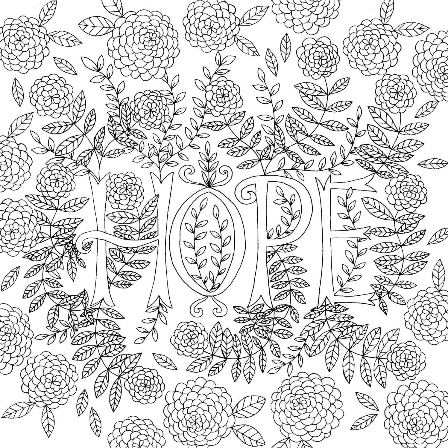 Inspirational Coloring Book for Adults 31 Pages Thick Paper Relaxing Artwork